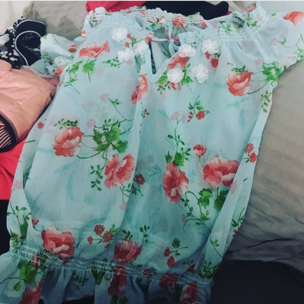 Hollister see through blouse